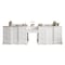 James Martin Vanities De Soto 118in Double Vanity Set, Bright White w/ 3 CM Carrara Marble Top 825-V118-BW-DU-CAR - alternate 1